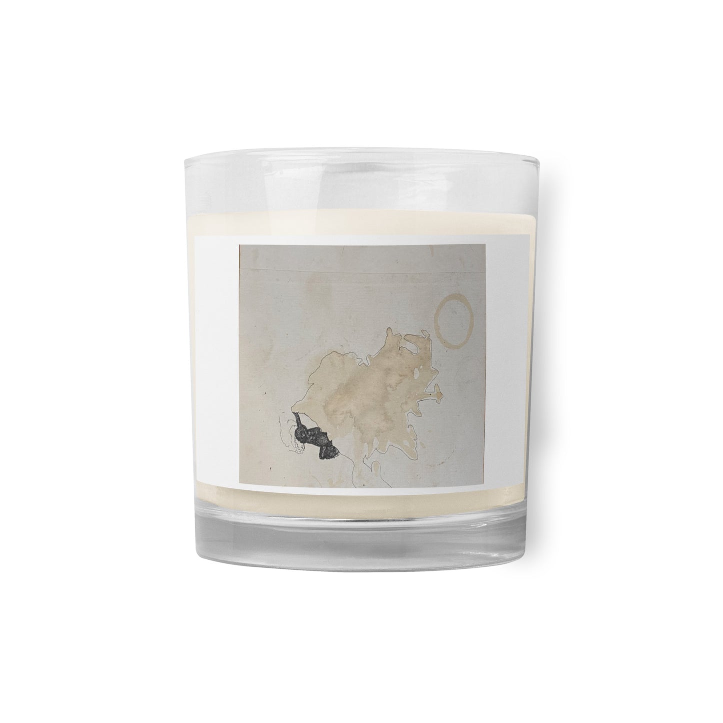 Glass jar soy wax candle