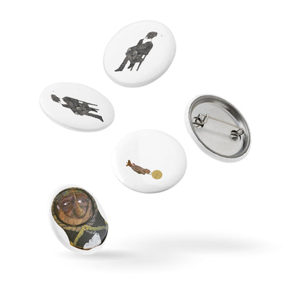 Set of pin buttons