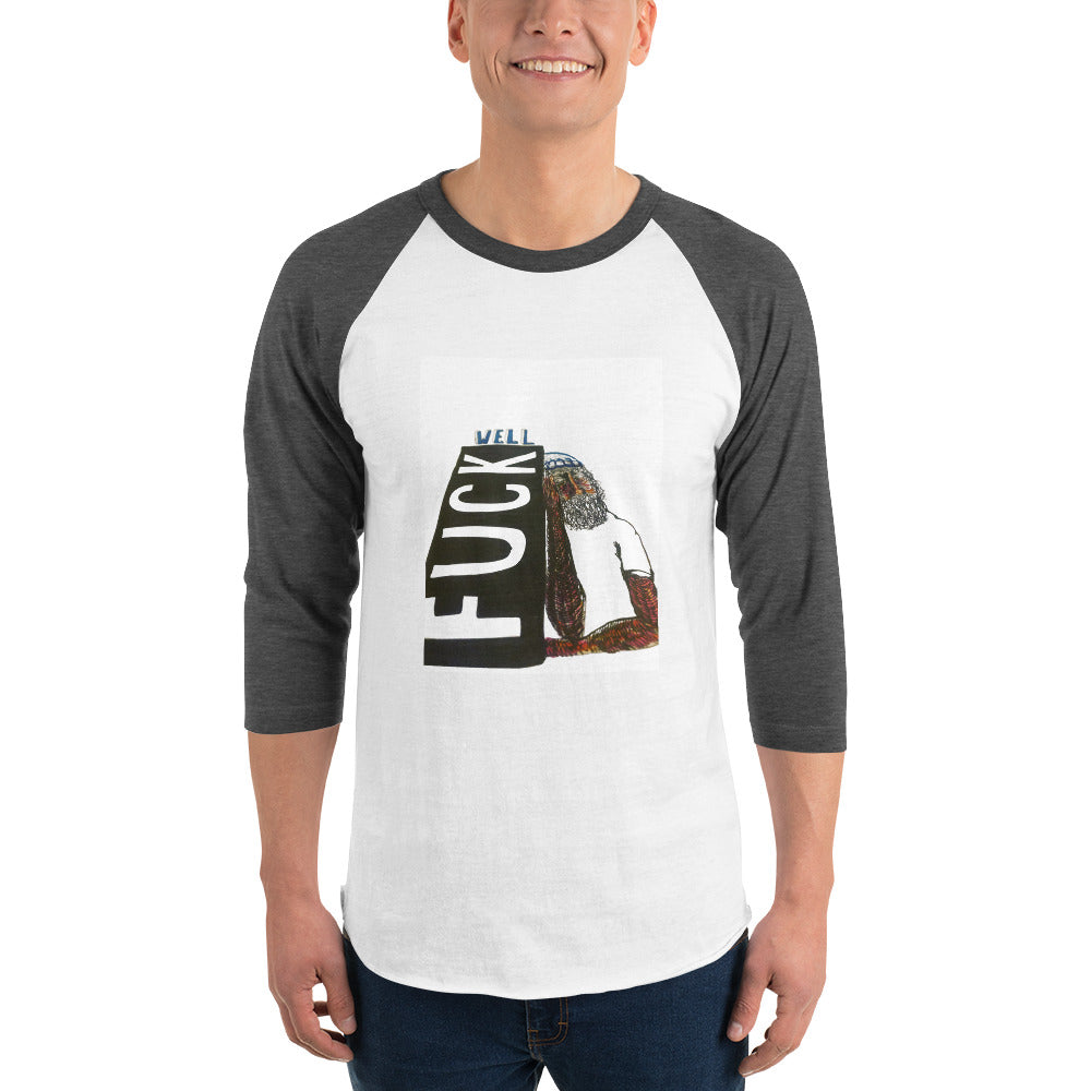 3/4 sleeve raglan shirt that makes you look tougher than Negan from WD.